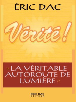 cover image of Vérité !